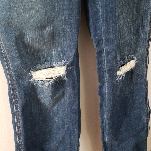 Madewell | Distressed Fray Hem Overalls (sz XXS) - Picture 5 of 8